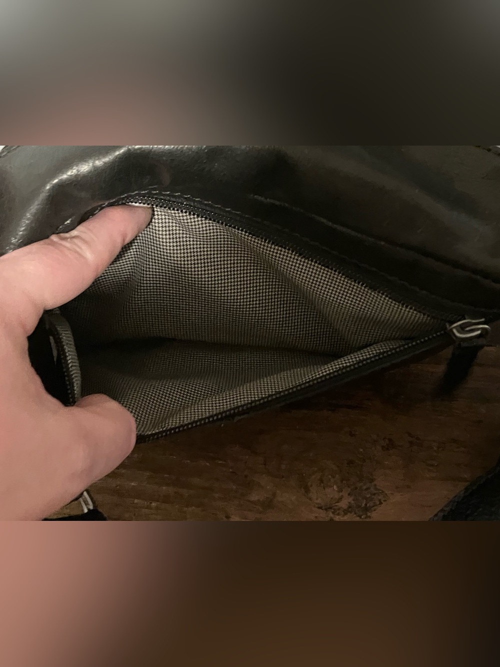 SPIKES & SPARROW LEATHER HIP BAG - OREGON - BLACK - Picture 11 of 15